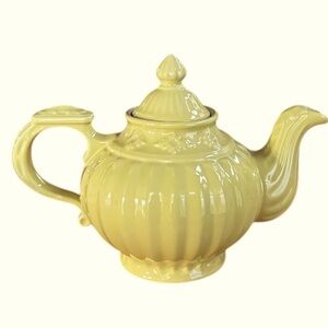 Hall Pottery Yellow Vintage Teapot #1534 Starlight Designed By J. Palin Thorley